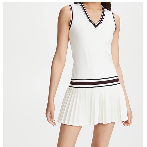Tory Sport Performance V Neck Tennis Dress - Picture 2 of 3